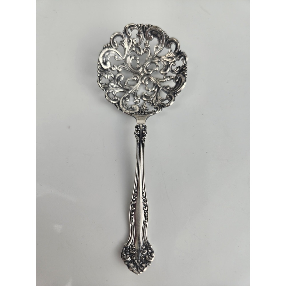 Pierced Nut Bon Bon Spoon ~ Berkshire by 1847 Rogers Silverplate Flatware 5 1/8"